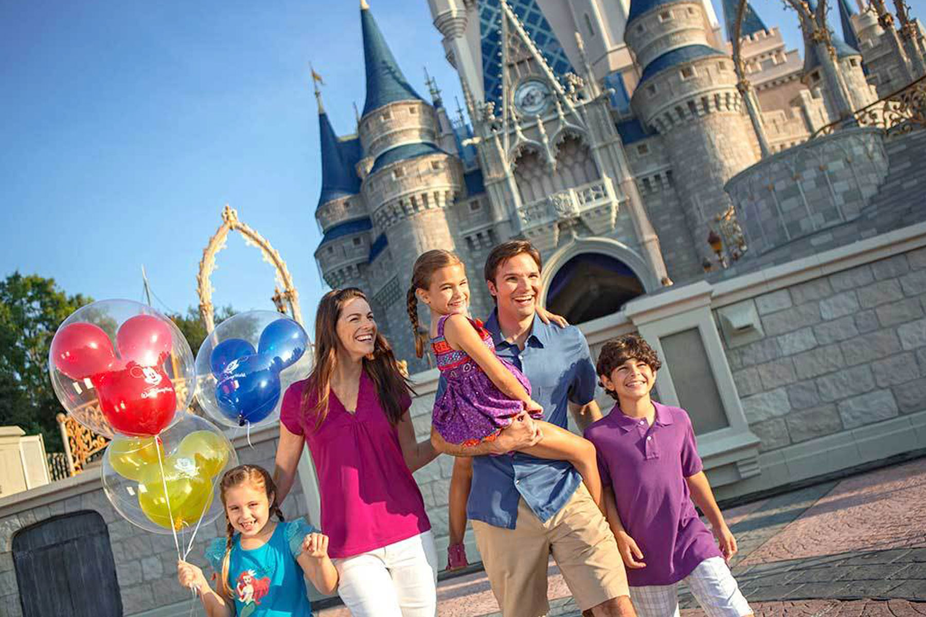 Disney en familia en el castillo de Cenicienta